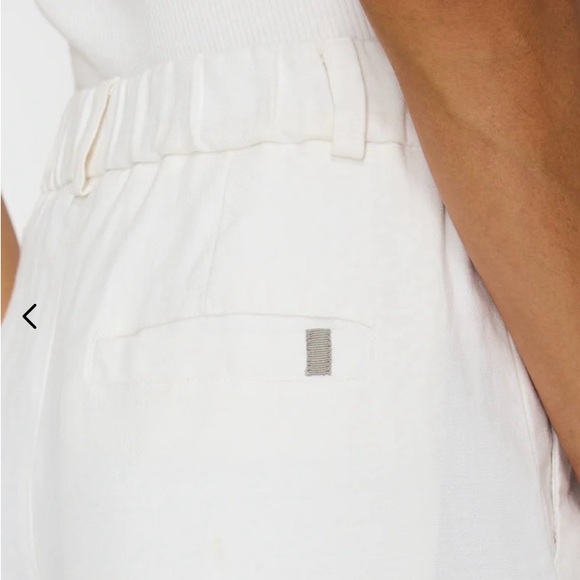 NWT Brochure Walker Talia cropped pant salt white small $398 - Picture 4 of 4